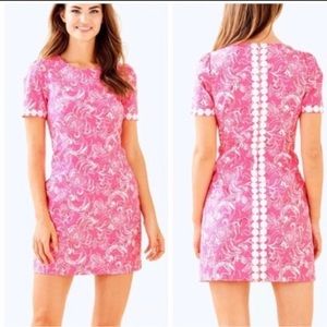 Lilly Pulitzer Gwyneth Stretch Shift Dress. Hotty Pink